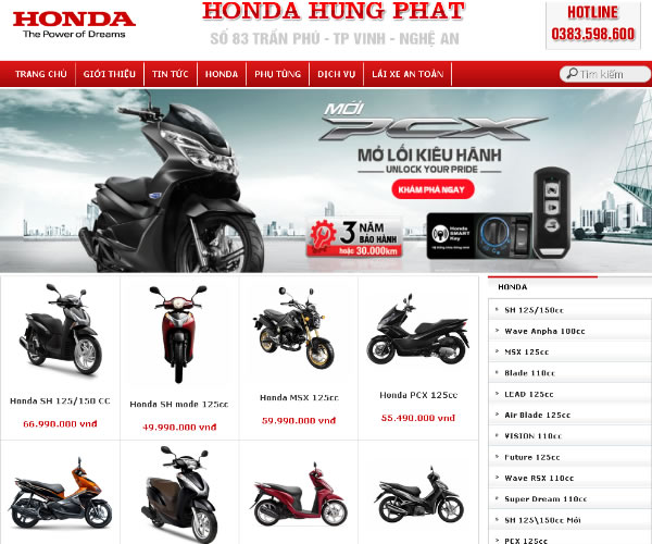 Công ty xe máy Honda Hưng Phát Nghệ An