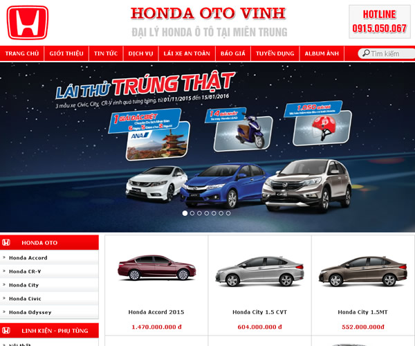 Đại lý Honda Ô tô Quảng Bình