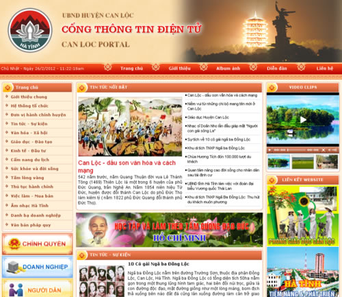 UBND Huyện Can Lộc tỉnh Hà Tĩnh
