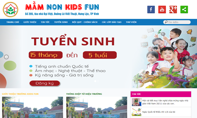 Trường Mầm non Kids Fun Hưng Lộc TP Vinh Nghệ An