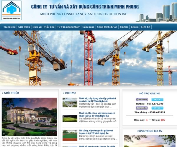 Công ty tư vấn và xây dựng Minh Phong Nghệ An