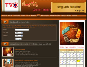Thiết kế website Phong thủy doanh nghiệp, tử vi, âm dương, ngũ hành