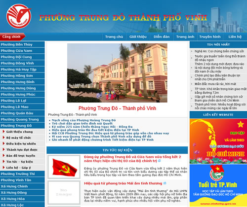Website phường Trung Đô