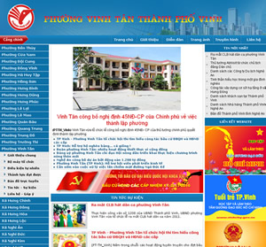 Thiết kế Website 25 Phường Xã Thành phố Vinh