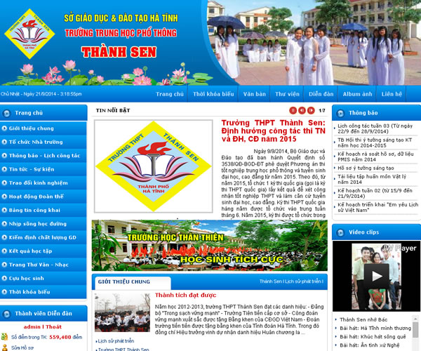 Trường THPT Thành Sen Hà Tĩnh