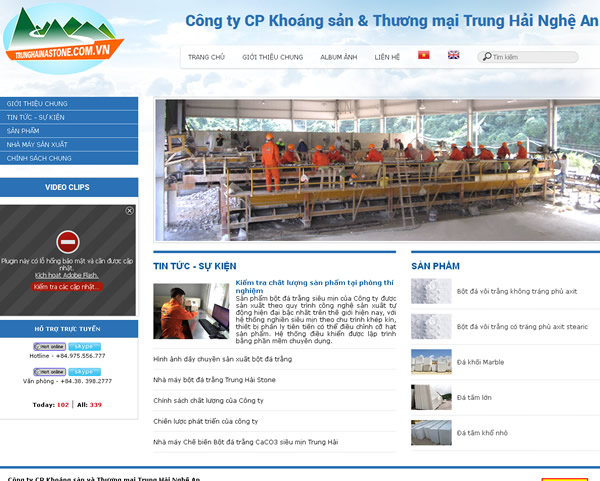 Công ty sản xuất bột đá trắng Trung Hải Nghệ An