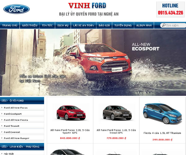 Showroom Vinh Ford Auto Nghệ An